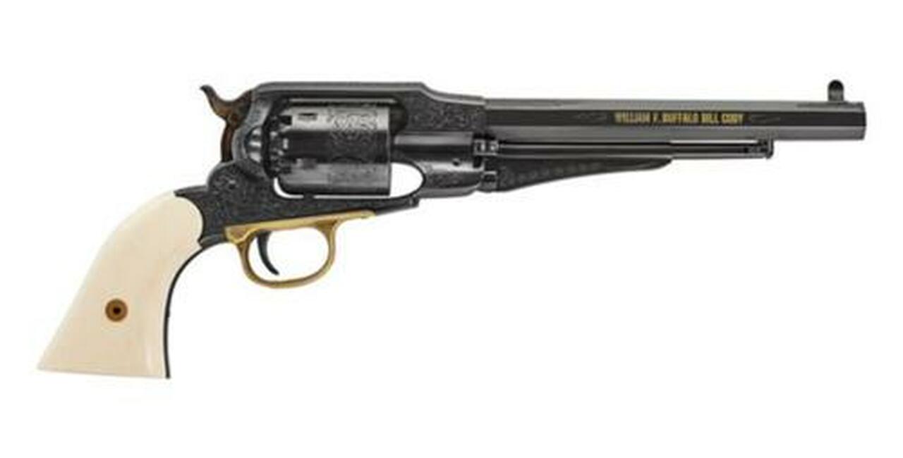 Uberti 1858 Buffalo Bill Centennial, .44 Black Powder, 8″ Barrel, New 2017