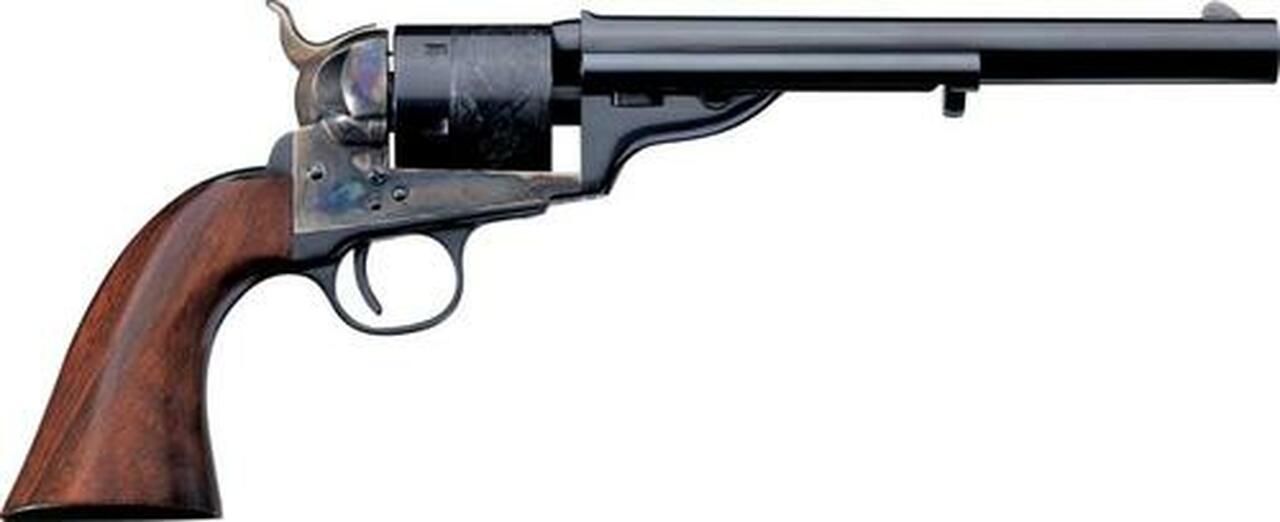 Uberti 1872 Open Top Late Model Army Revolver, .45 Colt, 7.5″, Walnut/Blued