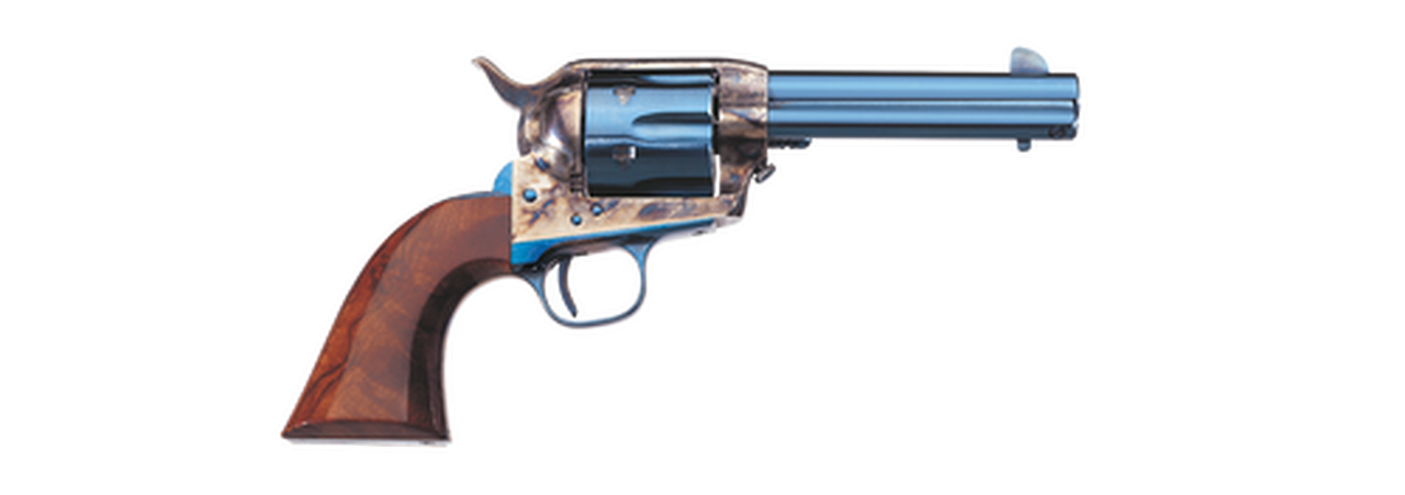 Uberti 1873 Cattleman Cavalry, .45 Colt, 7.5″ Barrel, 6rd, Walnut, Charcoal Blue