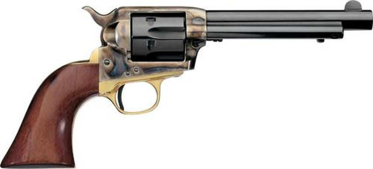 Uberti 1873 Cattleman New Model Stallion, 22LR, 4.75″, Brass