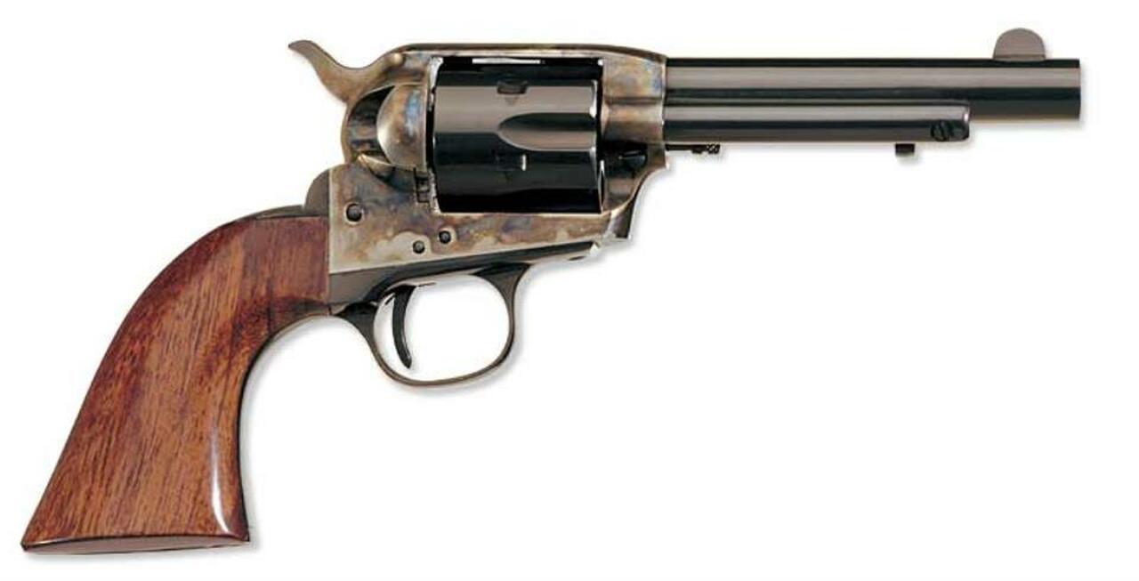 Uberti 1873 Cattleman New Model Stallion Target, 22LR, 5.5″, Brass