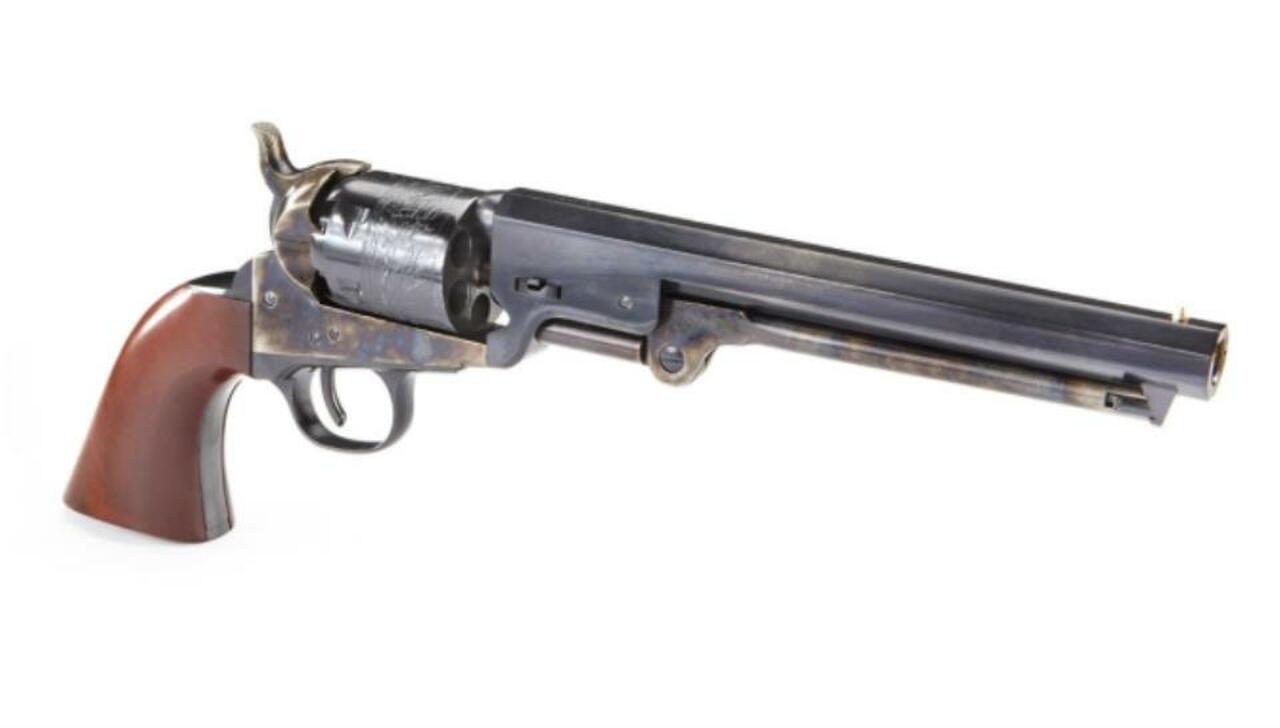 Uberti Colt 1851 Navy London Steel .36, 7.5″ Barrel, Black Powder