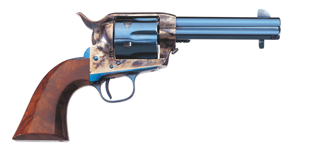 Uberti Old Model 1873 Cattleman, 4.75″ Barrel, Charcoal Blue, Walnut, 6rd