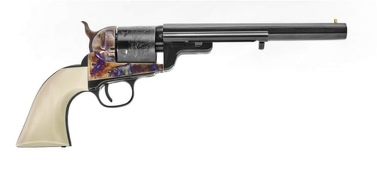 Uberti Wild Bill 1851 Navy Conversion, .38 Special, 7.5″, Blued/Case Hardened