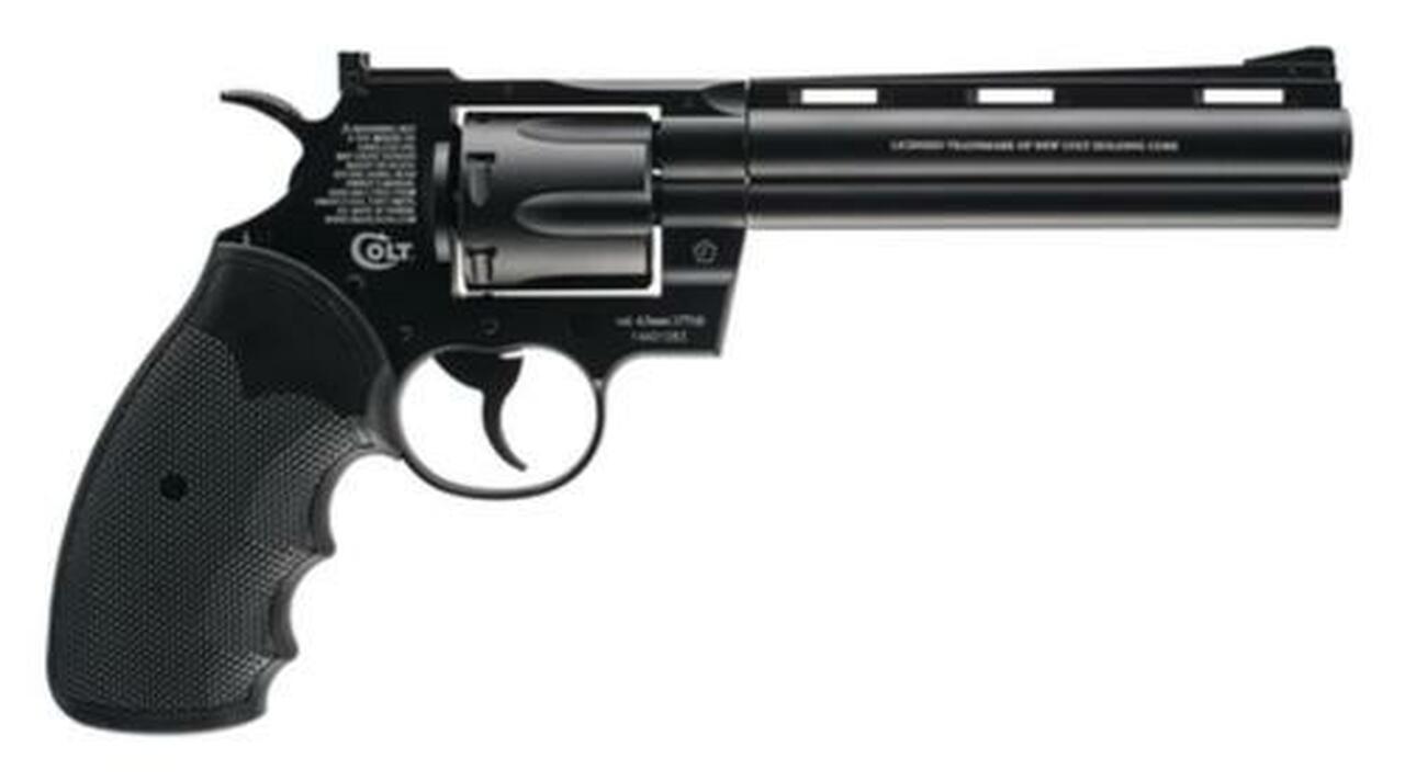 Umarex Firearms Colt Python BB Revolver .177 Caliber 5.5″ Barrel Adjustable Sights Black