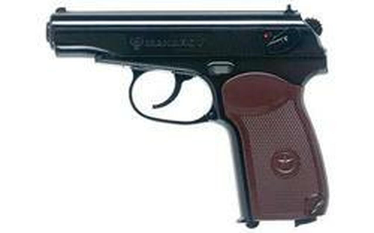Umarex Legends Makarov, .177 BB, 2.8″ Barrel, 16rd, Black/Brown