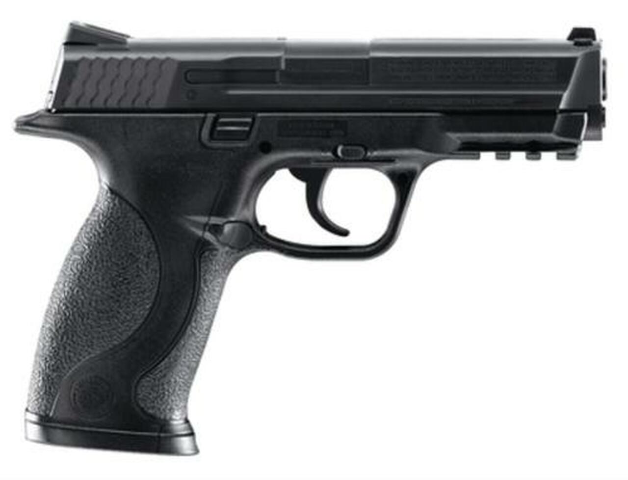 Umarex Smith & Wesson M&P BB Air Pistol .177 BB, 4.25″ Smooth Barrel, All Black 19 Shot Drop Out Bb Magazine