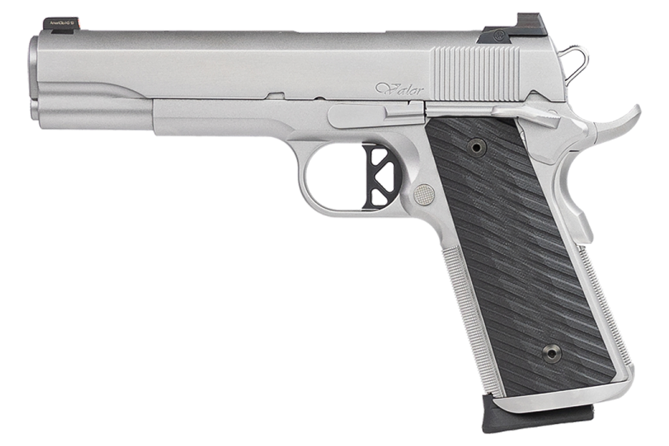 Valor Stainless 45 ACP 1911 Pistol with Black G10 Grips