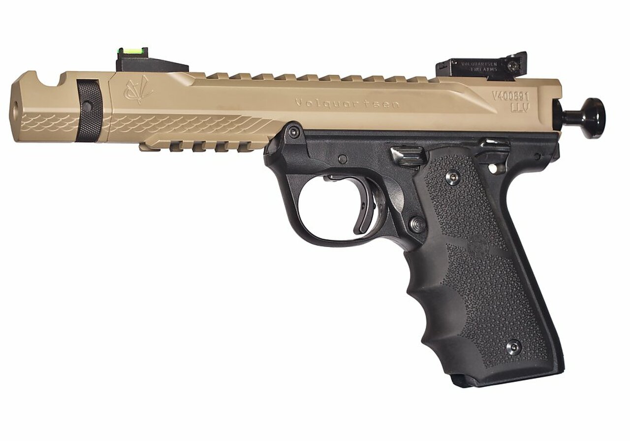 Volquartsen Black Mamba, 4.5″ Barrel, Hi-Viz Front Sight, Single Port Comp, Cerakote, Flat Dark Earth