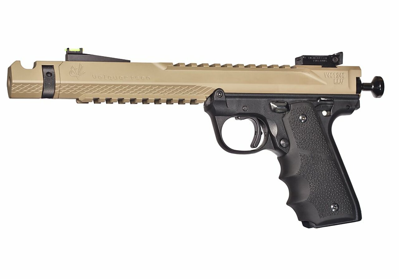 Volquartsen Black Mamba, 6″ Barrel, Hi-Viz Front Sight, Single Port Comp, Cerakote, Flat Dark Earth
