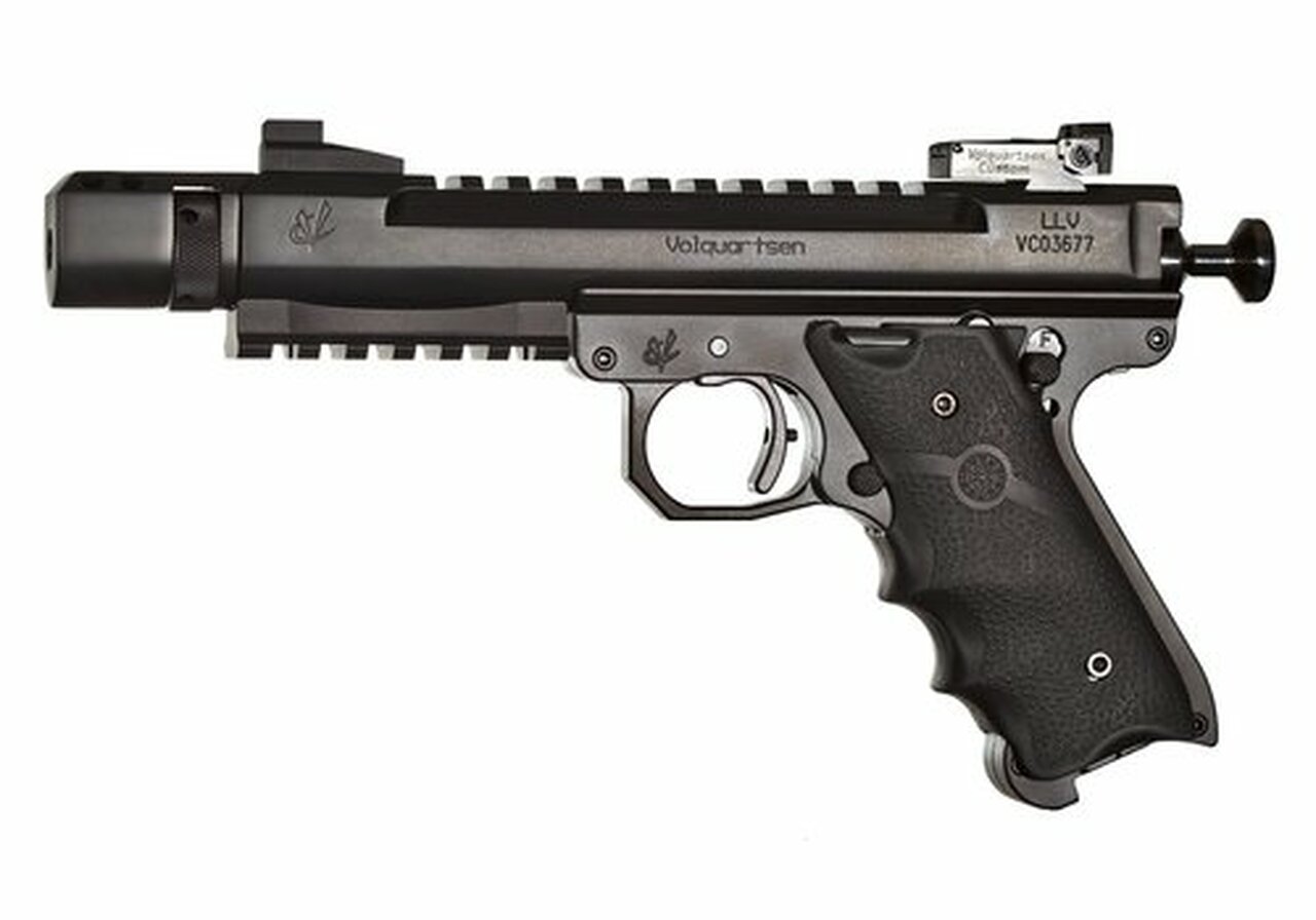 Volquartsen Scorpion .22 LR, 4.5″ Barrel, Target 22 Frame, Comp, Target Sights, Black