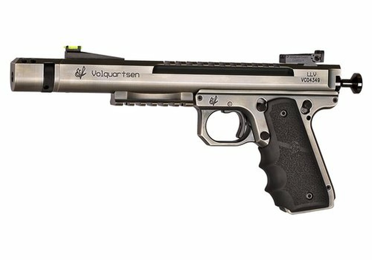 Volquartsen Scorpion .22 LR, 6″ Barrel, 1911 Style Target Frame, Battleworn Finish