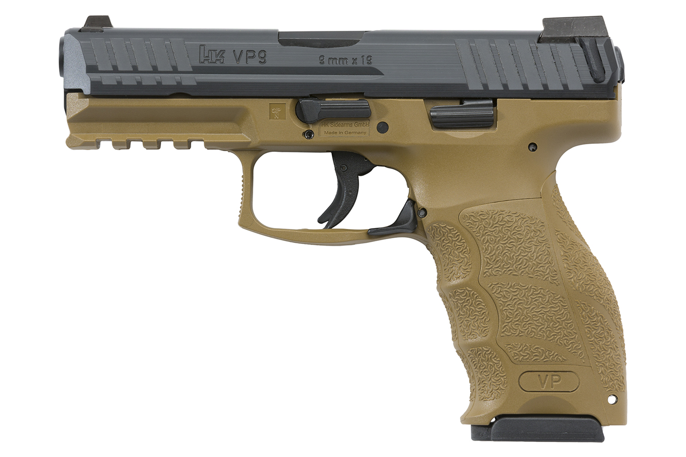 VP9 9mm Striker-Fired Pistol with FDE Frame and Night Sights