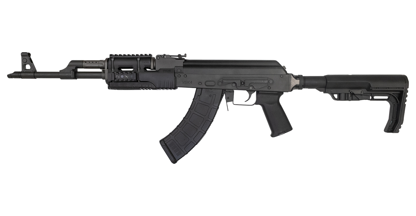 VSKA MFT M4 7.62x39mm AK-47 Rifle with Mission First Tactical Stock and Forearm