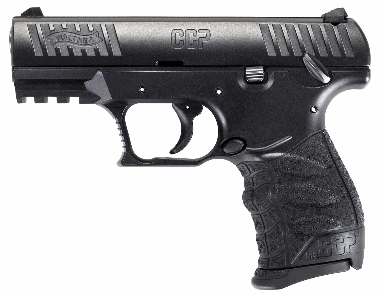 Walther CCP M2 Compact 9mm, 3.5″ Barrel, Manual Thumb Safety, Black, 8rd