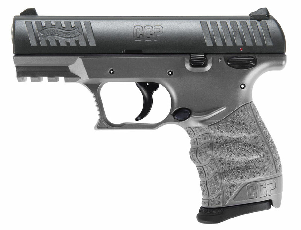 Walther CCP M2 Compact 9mm, 3.54″ Barrel, Tungsten Gray, 2-8rd Magazines