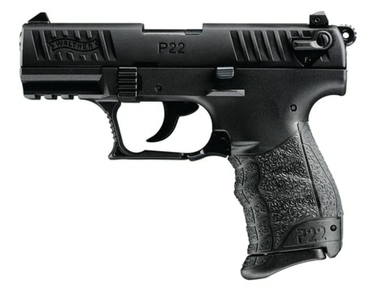Walther P22 22LR 3.4″ Barrel Black 10 Round, 2 Mags- CA Compliant