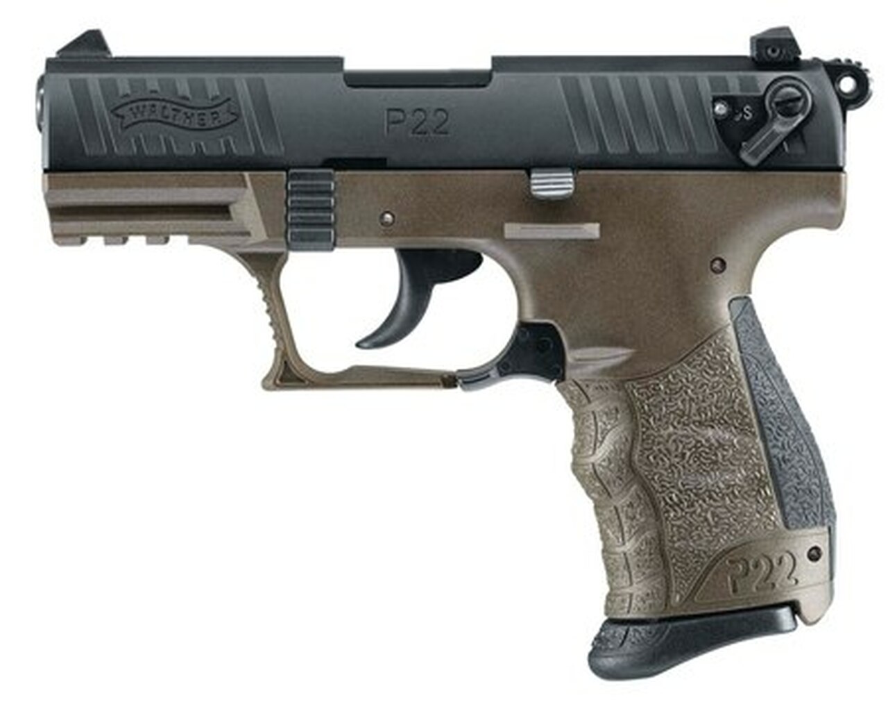Walther P22 Military Pistol, 3.42″, OD Green