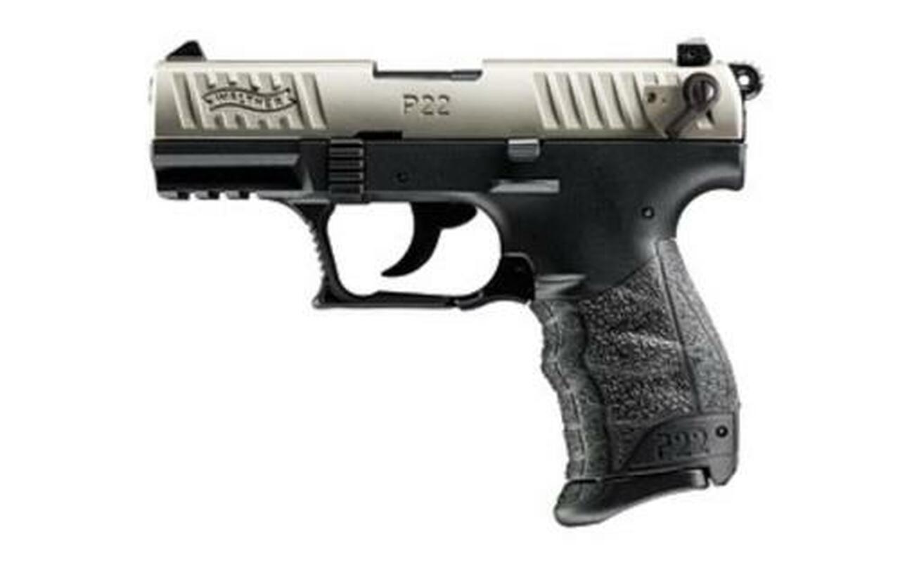 Walther P22 QD 22 (LR) 3.42″ Barrel Nickel Slide 10rd Mag