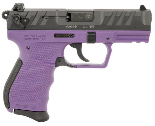 Walther PD380 Compact 380 ACP, 3.7″ Barrel, Purple Frame, Black Slide, 9rd