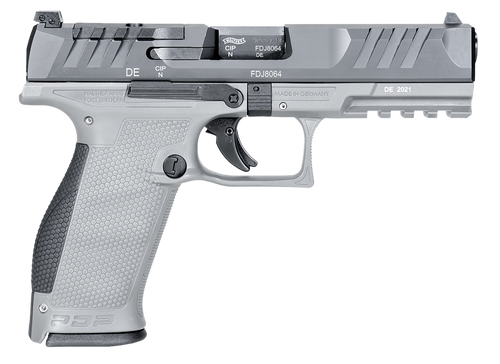 Walther PDP 9mm, 4.5″ Barrel, Gray Polymer, Optic Ready, 18rd