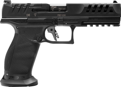 Walther PDP Match 9mm, 5″ Barrel, Black, Optic Ready, 18rd