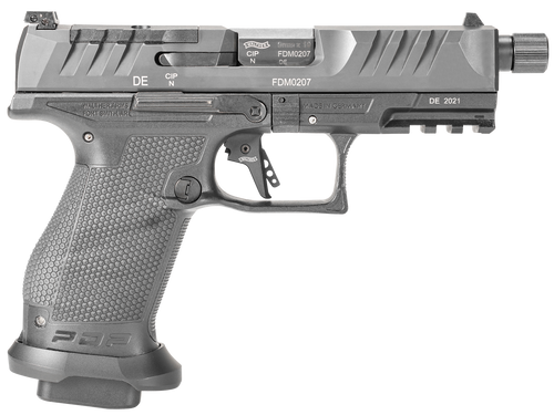 Walther PDP Pro 9mm, 4.6″ Threaded Barrel, Black, Optics Ready, 10rd