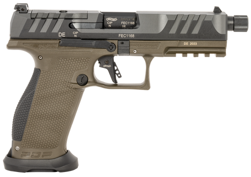 Walther PDP Pro SD 9mm ,5.1″ Threaded Barrel, Olive Drab Green, 18rd