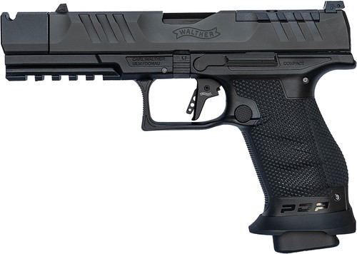 Walther PDP Pro-X 9mm, 4.6″ Threaded Barrel, Black, Parker Mountain Compensator, 18rd