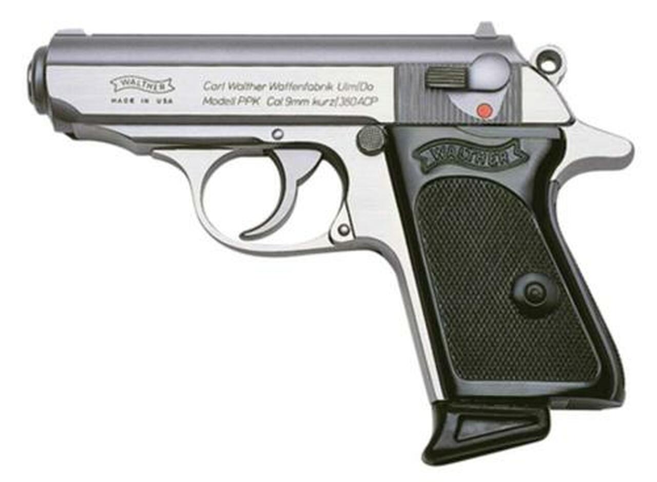 Walther PPK .380 ACP 3.3″ Barrel Stainless Finish 6 Round, 2 Mags