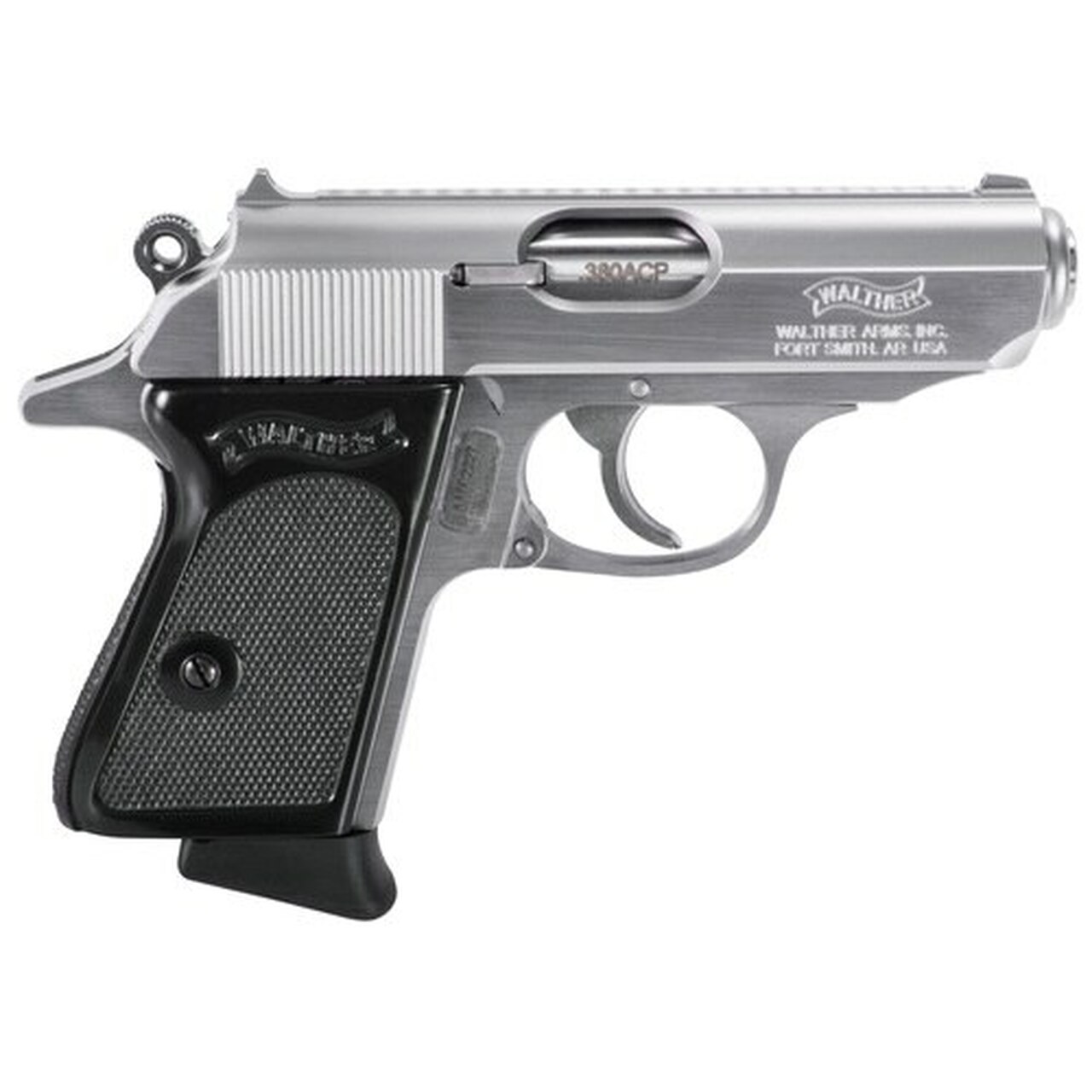 Walther PPK .380 ACP 3.3″ Barrel Stainless Finish 6 Round, 2 Mags