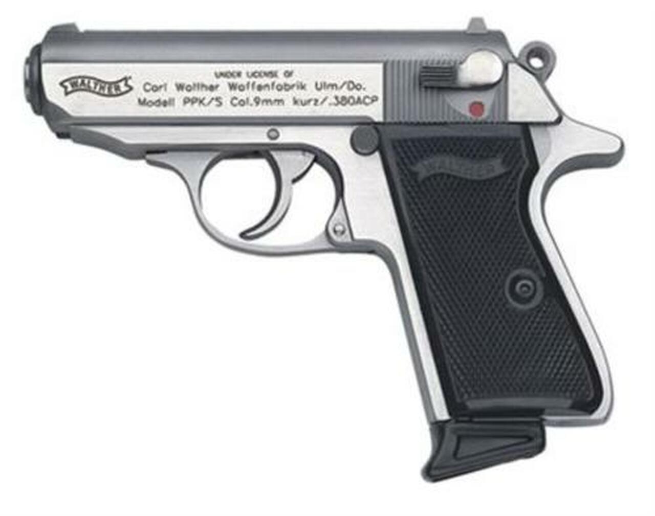 Walther PPK/S 380 ACP, Stainless, 2x7rd Mags