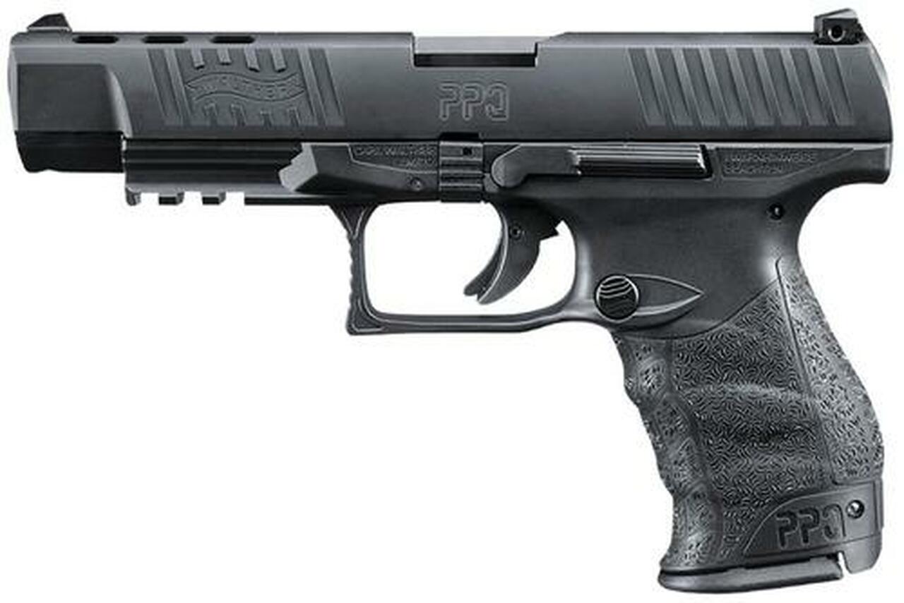 Walther PPQ M2 9mm Black 5″ 15 Round, 2 Mags