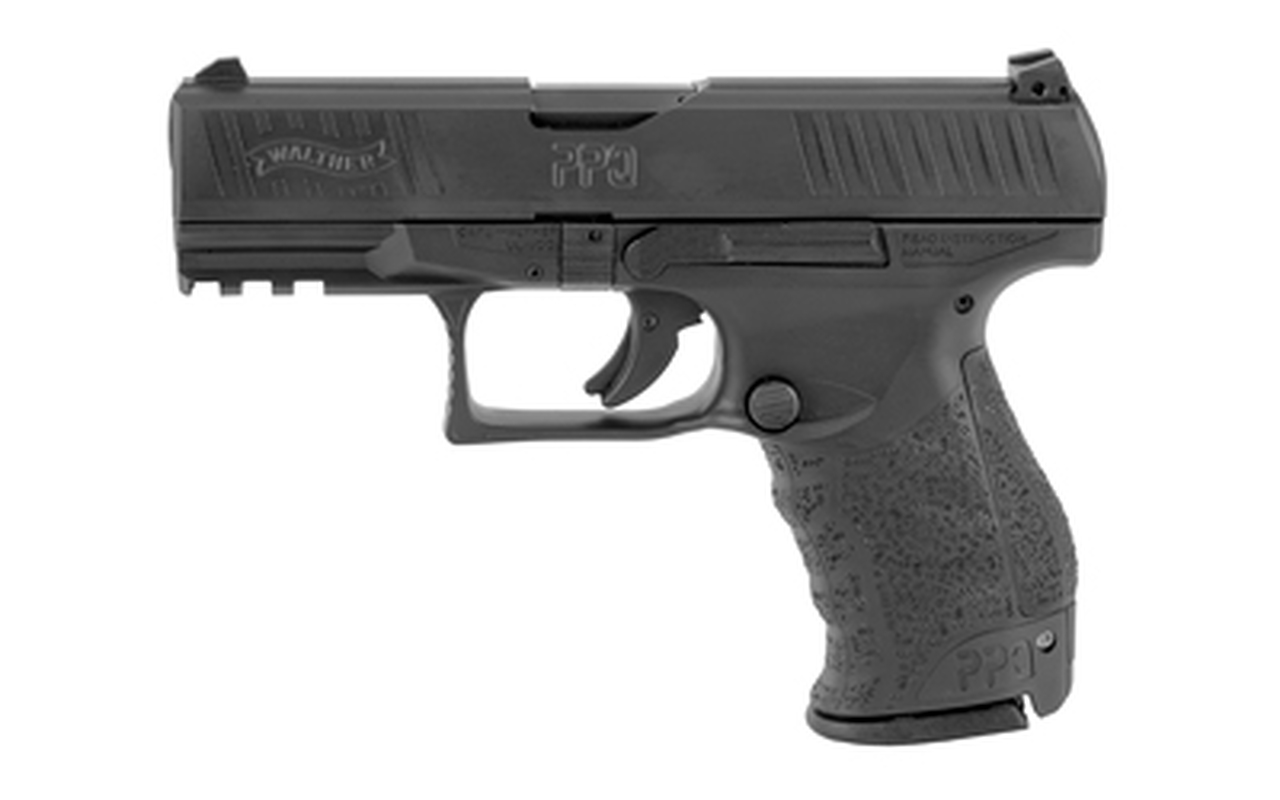 Walther PPQ M2 *Certified Used* 9mm, 4″ Barrel, 3-Dot Adj. Low Profile, Black, 2x 15rd Mags