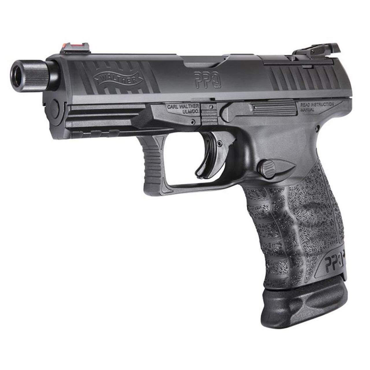 Walther PPQ M2 Q4 TAC 9mm, 4″ Threaded Barrel, Optic Ready, 15rd