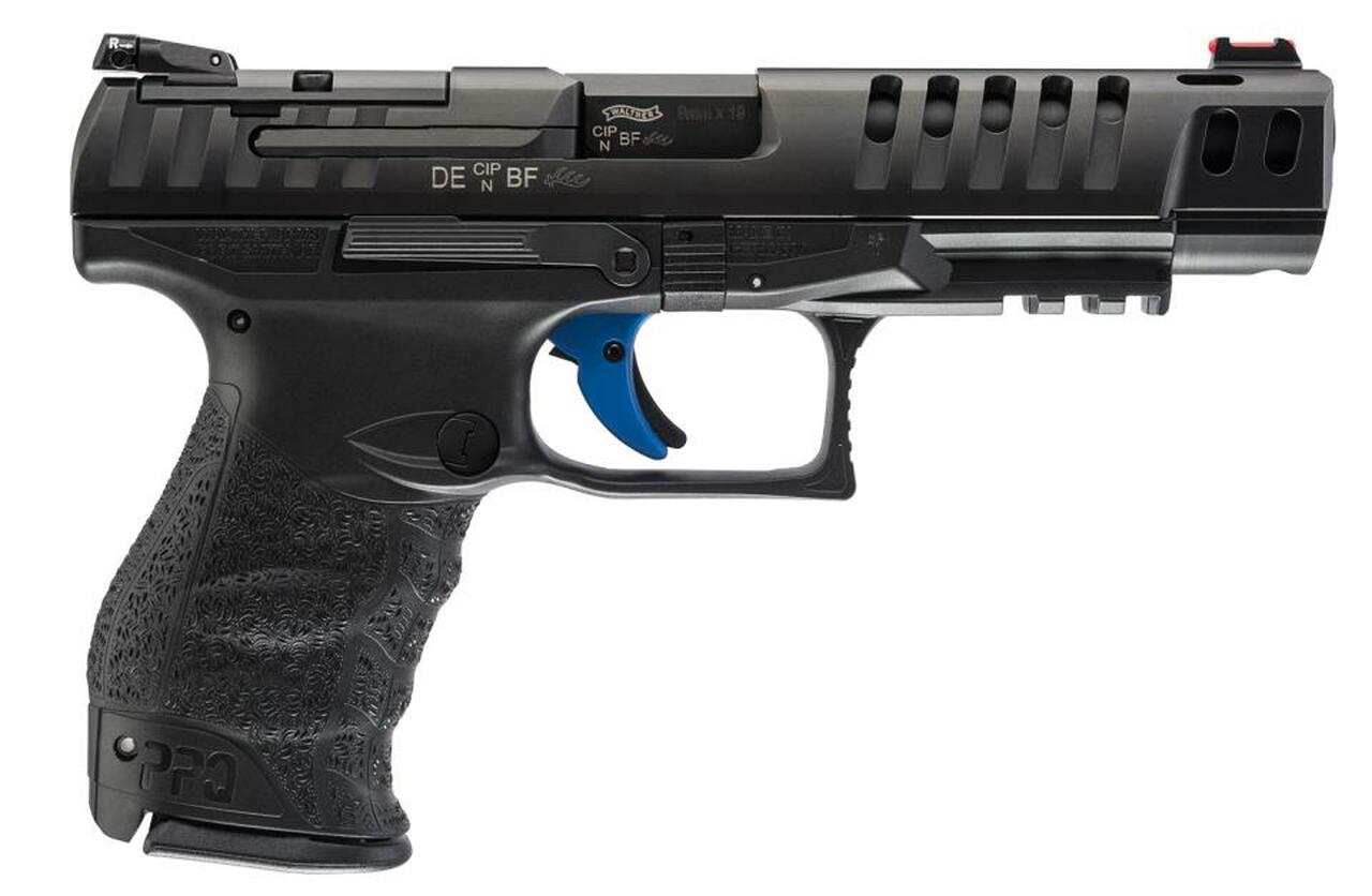 Walther PPQ M2 Q5 Match, 9mm, 5″ Barrel, Target Sights, 3×15 Rd Mags