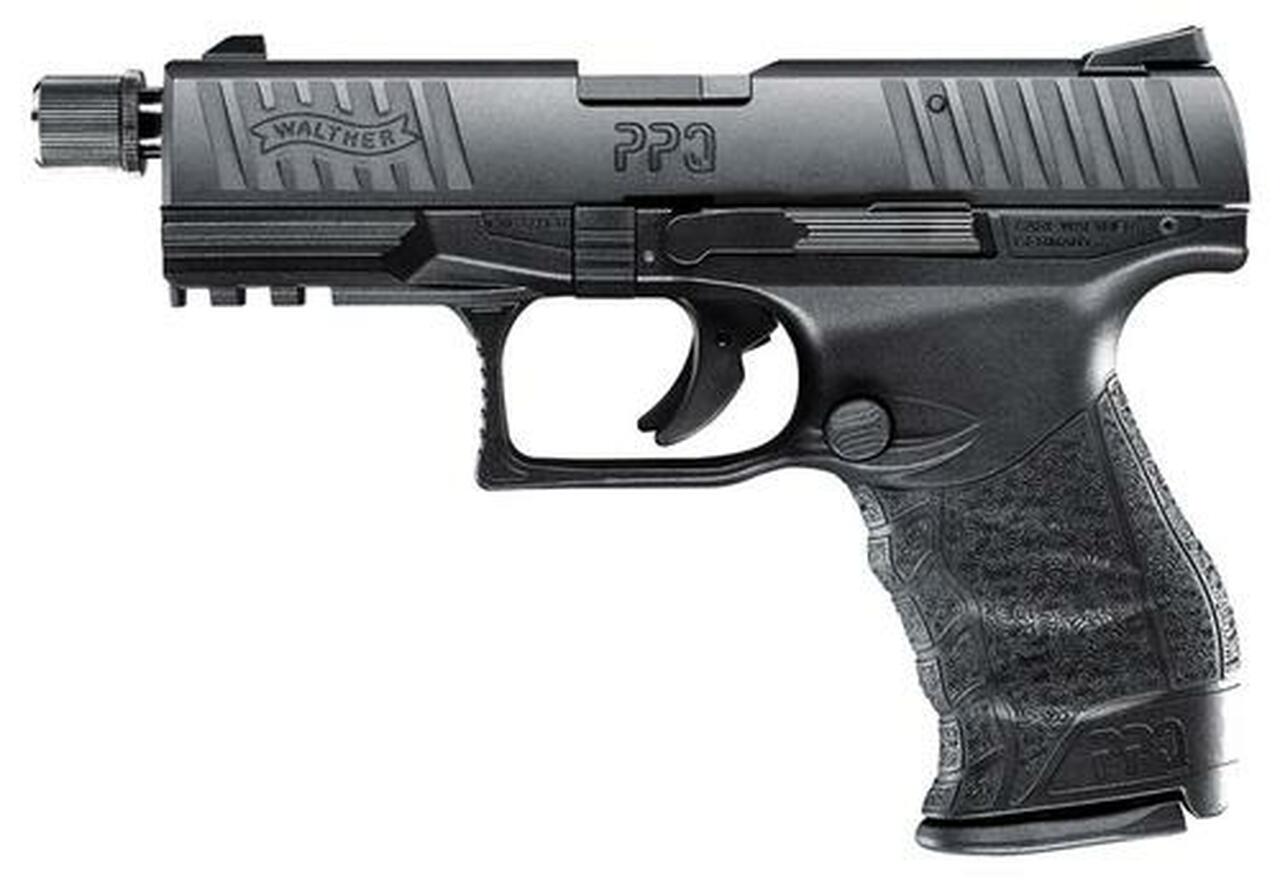 Walther PPQ Tactical .22 L.R. 4″ Black 12 Round, Adapter (March), 1 Mag