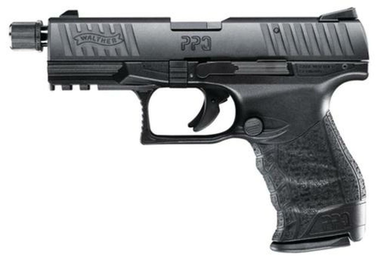 Walther PPQ Tactical M2 .22 L.R. 4″ Barrel Black, Adapter 1 Mag 10 Rd Mag