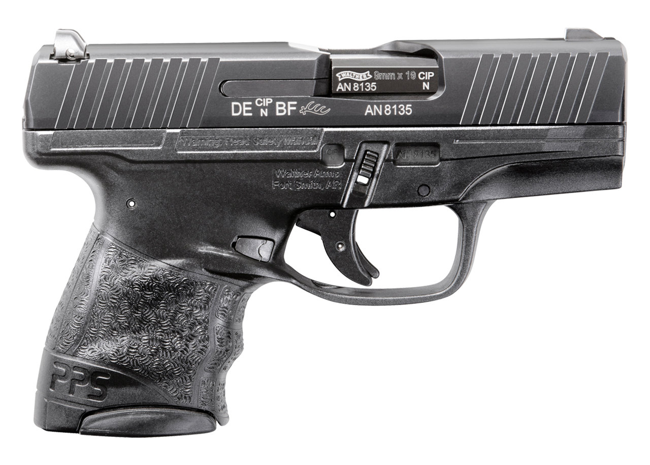 Walther PPS M2 9mm Factory Certified Pre Owned, 3.2″, 3-Dot Sights, Black, 7rd, Stock #2