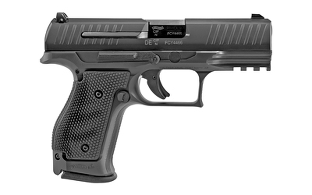 Walther Q4 Steel Frame 9mm, 4″ Barrel, Fixed Sights, Black, 2x 15rd