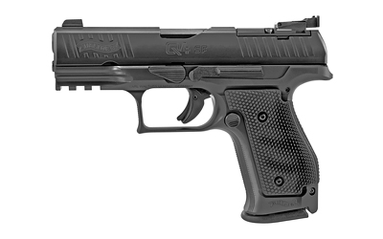 Walther Q4 Steel Frame Optic Ready 9mm 4″ Barrel, Adj. Rear Sight, Black, 2x 15rd