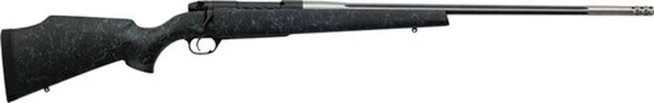 Weatherby Mark V Accumark, Bolt Action, 257 Weatherby Magnum, 28″ Barrel, Black/Stainless Finish, Fiberglass Stock, 4Rd