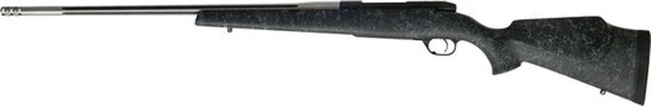 Weatherby Mark V Accumark, Bolt Action, 257 Weatherby Magnum, 28″ Barrel, Black/Stainless Finish, Fiberglass Stock, 4Rd