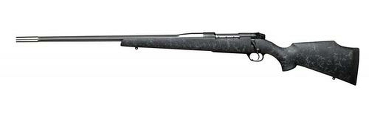 Weatherby Mark V Accumark Left Hand, .300 Wby Mag, 26″ Fluted, Stainless, Composite Stock