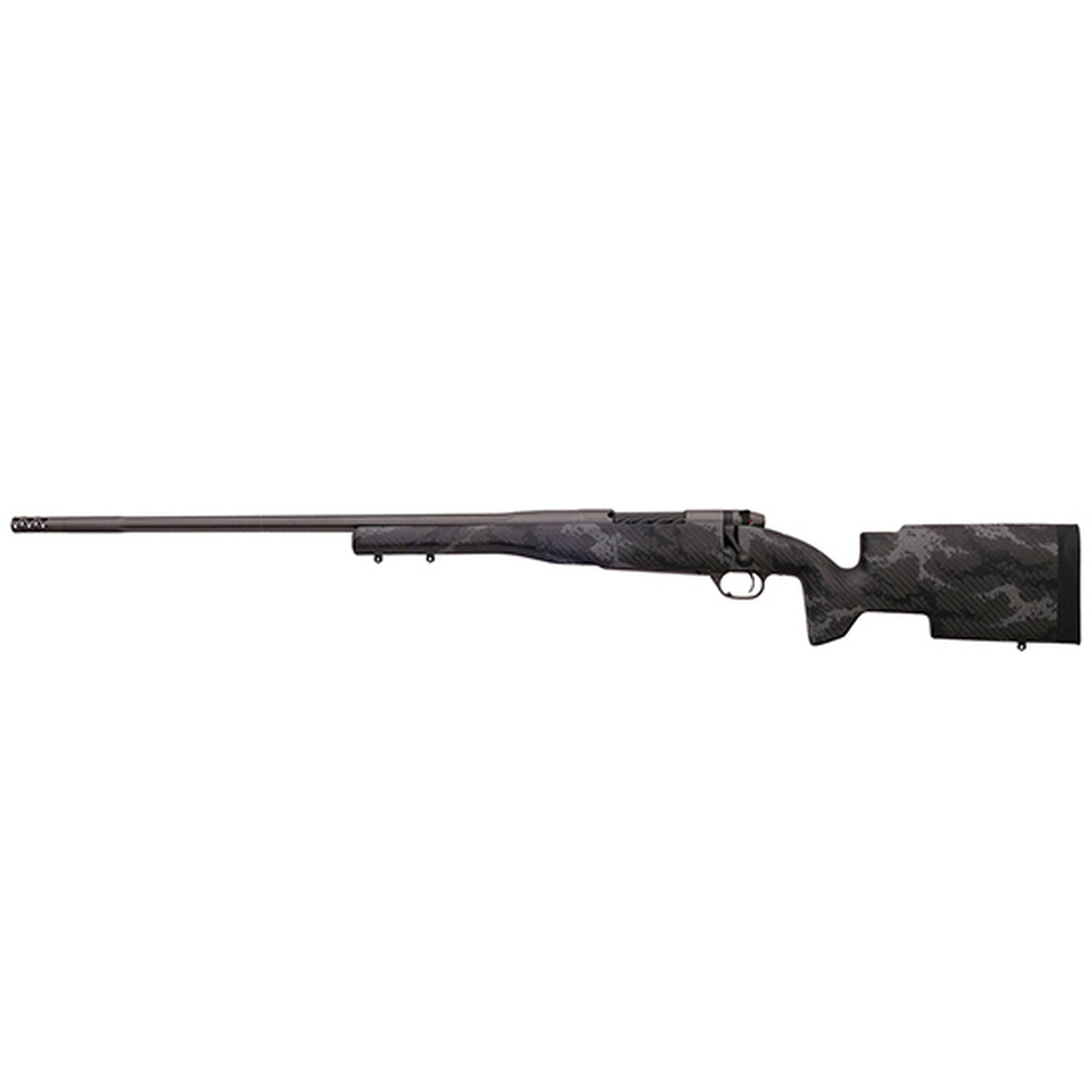 Weatherby Mark V Accumark Pro 257 Weatherby Mag, 26″ Carbon Fiber, Gray Sponge Patterns, Gray Cerakote, Left Hand, 3rd