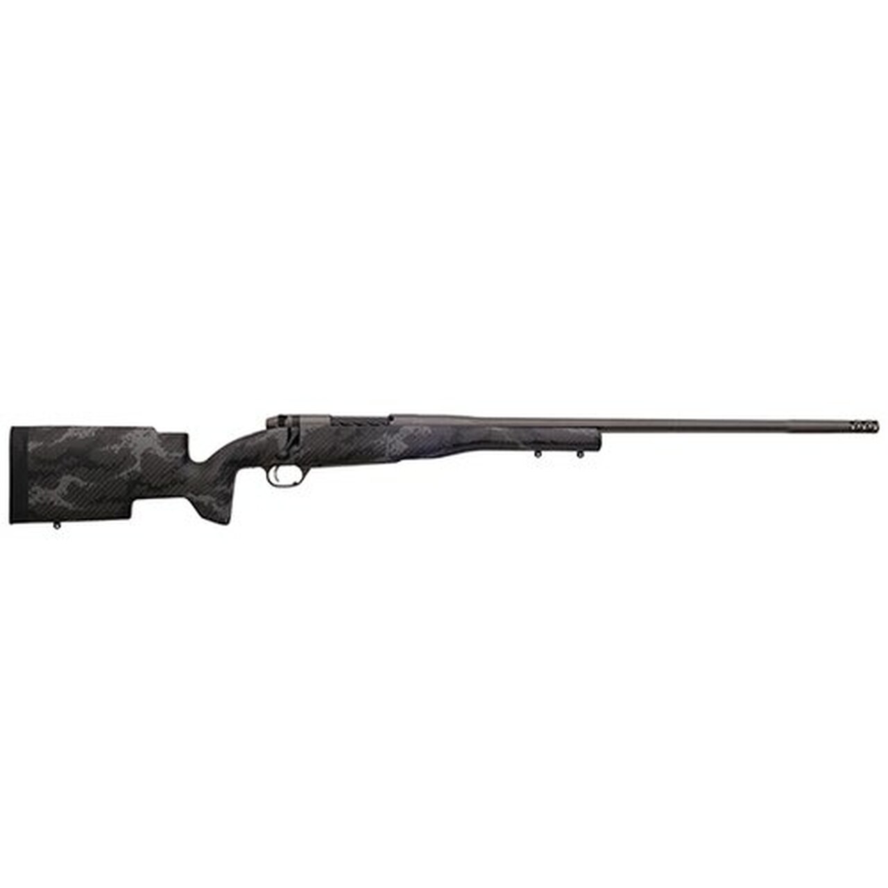 Weatherby Mark V Accumark Pro 300 Weatherby Mag, 26″, Tungsten Gray Cerakote Fixed Carbon Fiber, RH, 3rd
