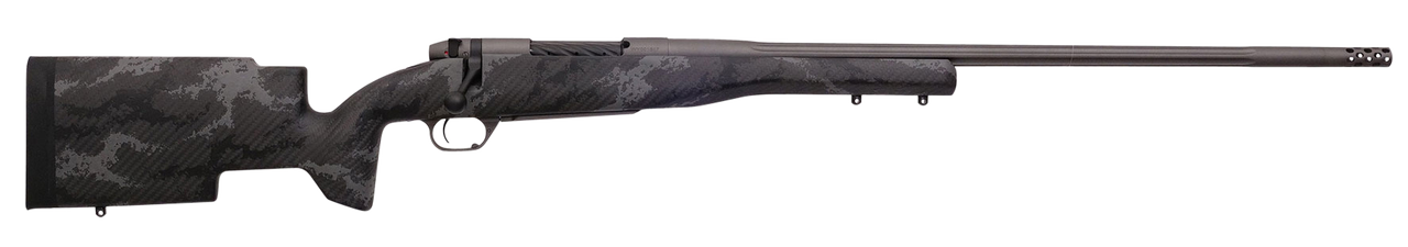 Weatherby Mark V Accumark Pro, Bolt Action, 6.5 Weatherby RPM, 26″ Barrel, Black With Gray Sponge Finish, Carbon Fiber Stock, 4Rd