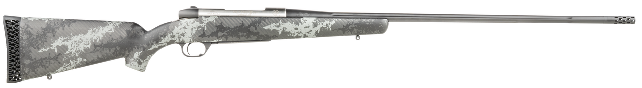 Weatherby Mark V Back Country Titanium 300 Weatherby Mag, 26″ Barrel, Carbon Fiber Gray Sponge Patterns, Graphite Black Cerakote, Left Hand, 3rd