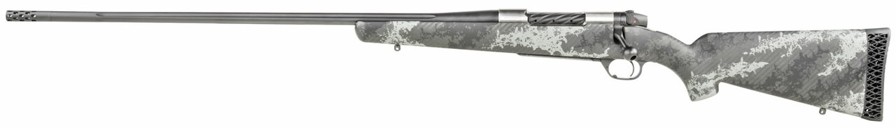 Weatherby Mark V Back Country Titanium 300 Weatherby Mag, 26″ Barrel, Carbon Fiber Gray Sponge Patterns, Graphite Black Cerakote, Left Hand, 3rd