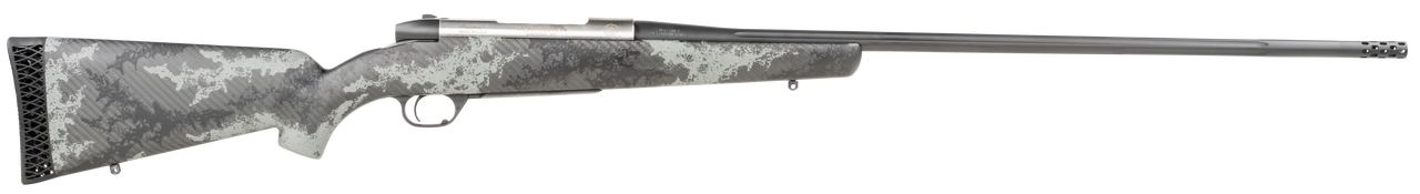 Weatherby Mark V Back Country Titanium 6.5 Weatherby RPM, 24″ Barrel, Carbon Fiber Gray Sponge Patterns, Graphite Black Cerakote, Left Hand, 4rd